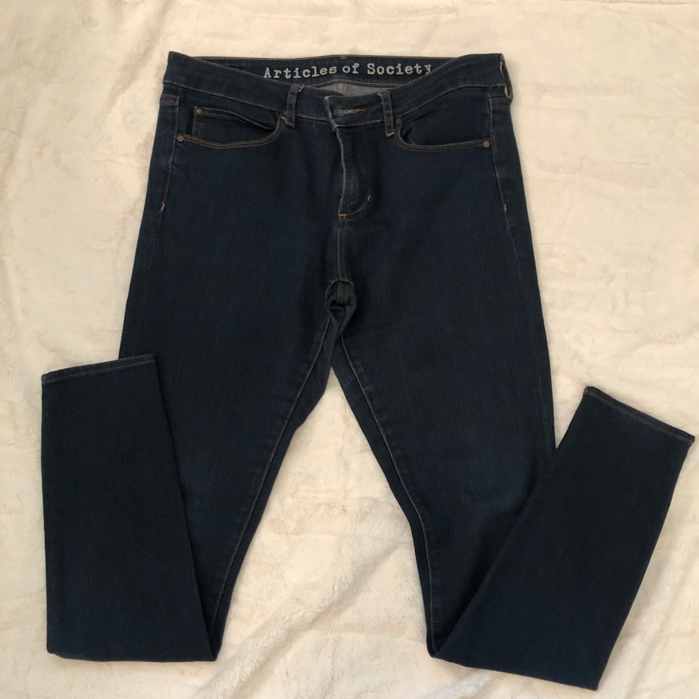Articles of Society dark wash skinny jeans